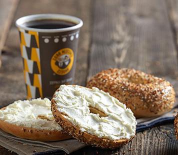 Bagels and coffee